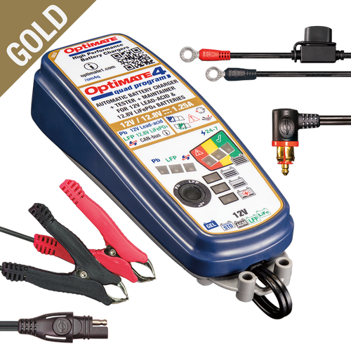Ładowarka OPTIMATE 4 QUAD PROGRAM PREMIUM (12V/1,25A) TM630-PR Ładowarka OPTIMATE 4 QUAD PROGRAM PREMIUM (12V/1,25A) TM630-PR