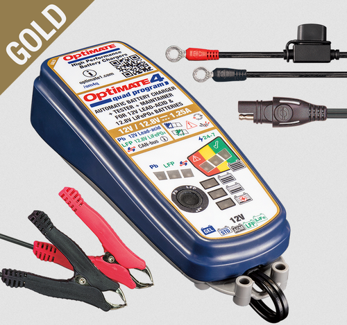 Ładowarka OPTIMATE 4 QUAD PROGRAM (12V/1,25A) TM630